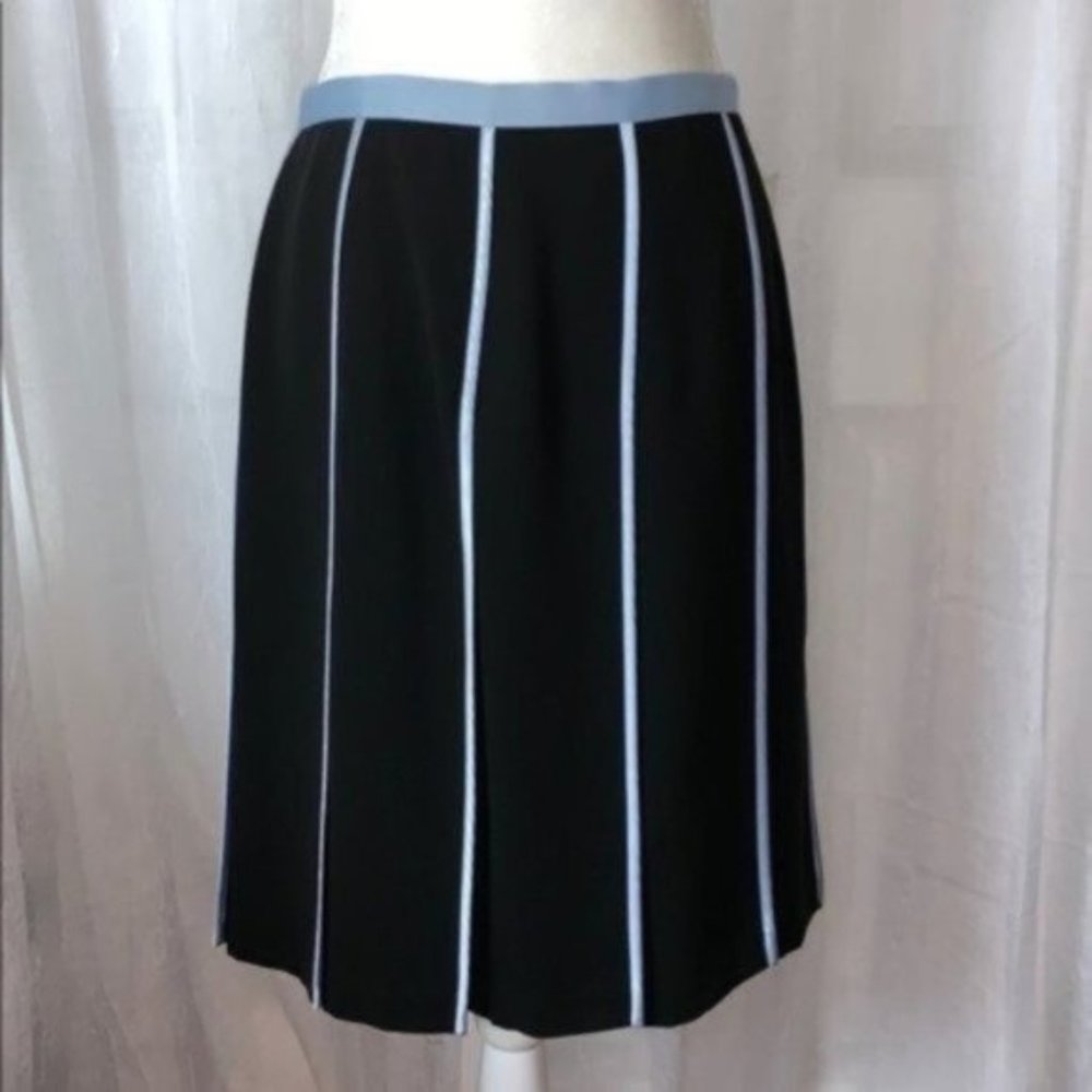 INC International A Line Pleaded Midi Skirt Office Career Skirt Size 8 NWT